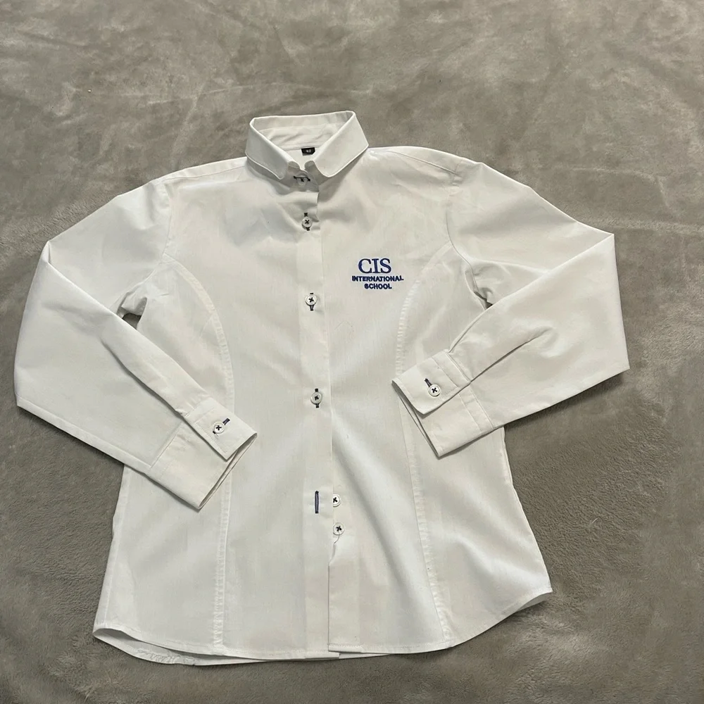 Boys white bottom down t shirt